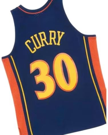 CAMISA MITCHELL & NESS STEPHEN CURRY WARRIORS 2009 RETRO AZUL AZUL