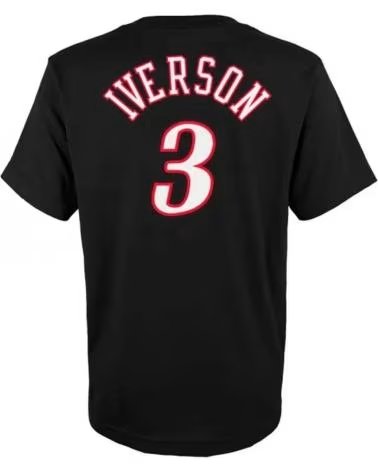 MITCHELL  NESS MITCHELL & NESS NBA TRIKOT 76ERS ALLEN IVERSON SCHWARZ NEGRO