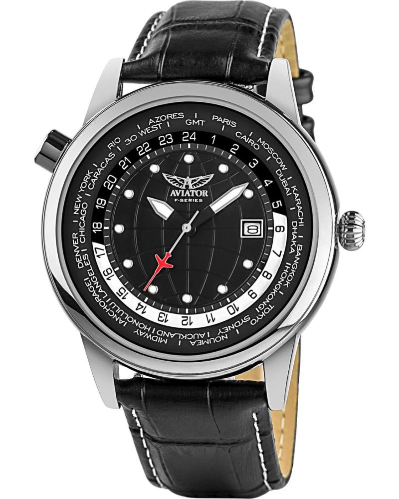 MONTRE-BRACELET AVIATOR AVW6975G354 NOIR NEGRO