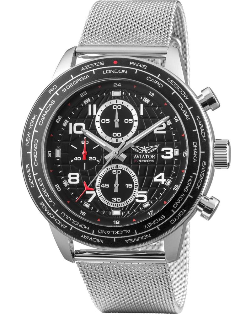 MONTRE-BRACELET AVIATOR AVW79886G407 GRIS GRIS