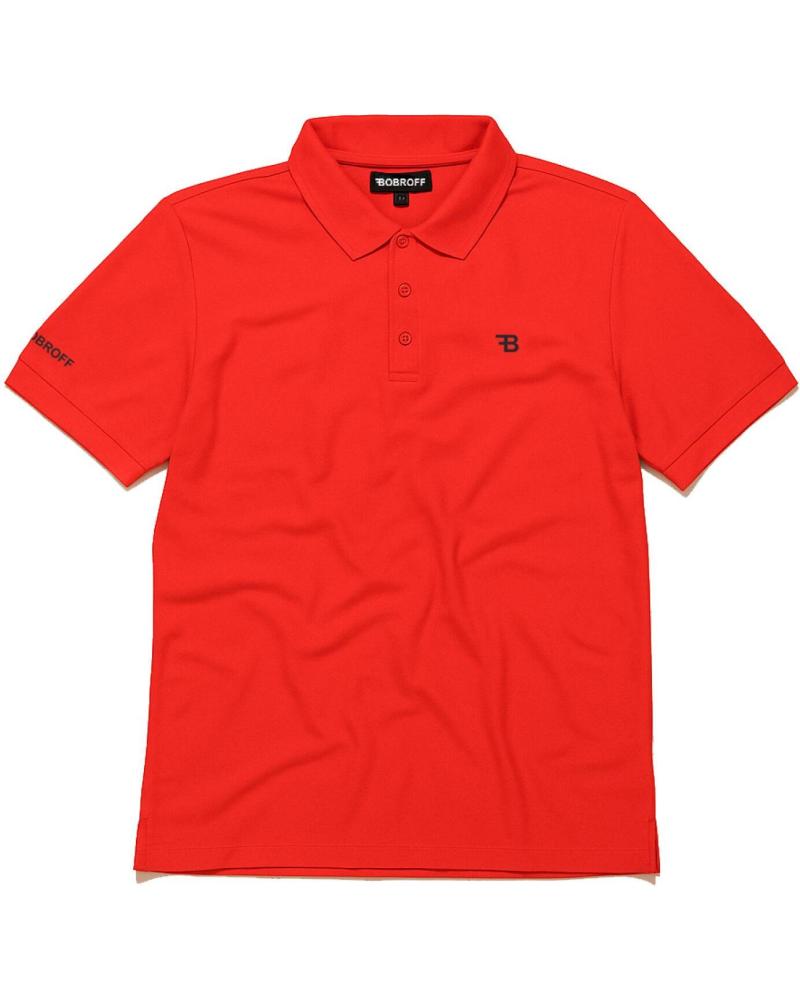 BOBROFF POLO-RED-M