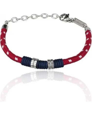 PULSERA BREIL TJ2785 DE CORDÓN TRENZADO ROJO CON DETALLES DE ACERO