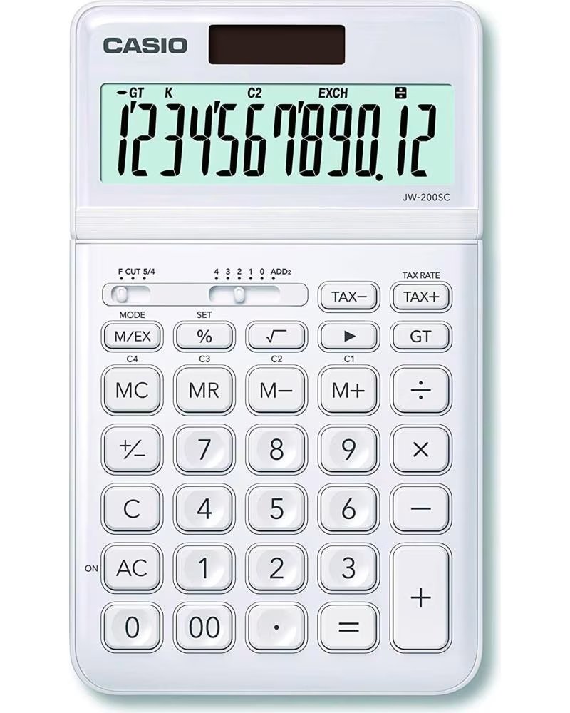 CASIO TISCHRECHNER JW-200SC-WE