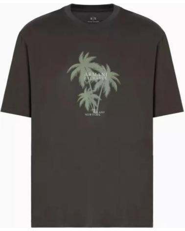 AX T-SHIRT WITH PALM PRINT ARMANI EXCHANGE, GREEN (XM000772AF12308) VERDE