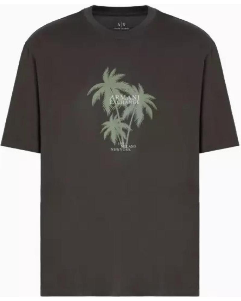 AX T-SHIRT WITH PALM PRINT ARMANI EXCHANGE, GREEN (XM000772AF12308) VERDE