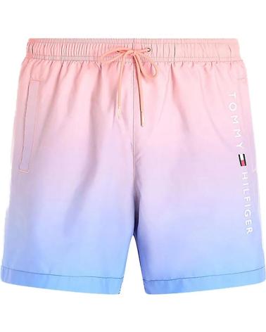 TOMMY HILFIGER SWIM SHORTS UM0UM03266 PINK AND BLUE GRADIENT ROSA