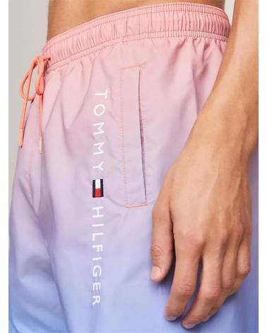 TOMMY HILFIGER SWIM SHORTS UM0UM03266 PINK AND BLUE GRADIENT ROSA
