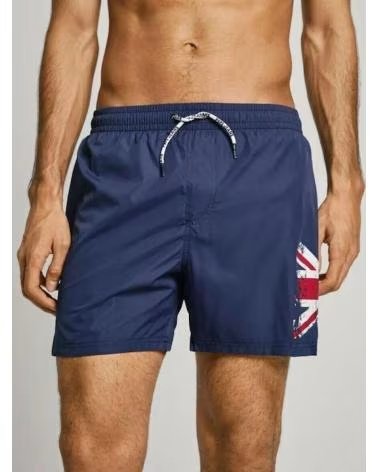 BAÑADOR PEPE JEANS PMB10415-595 PARA HOMBRE CON DETALLE UNION JACK AZUL