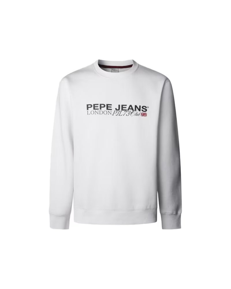 PEPE JEANS Sudadera Matthew en blanco para hombre 800-BLANCO