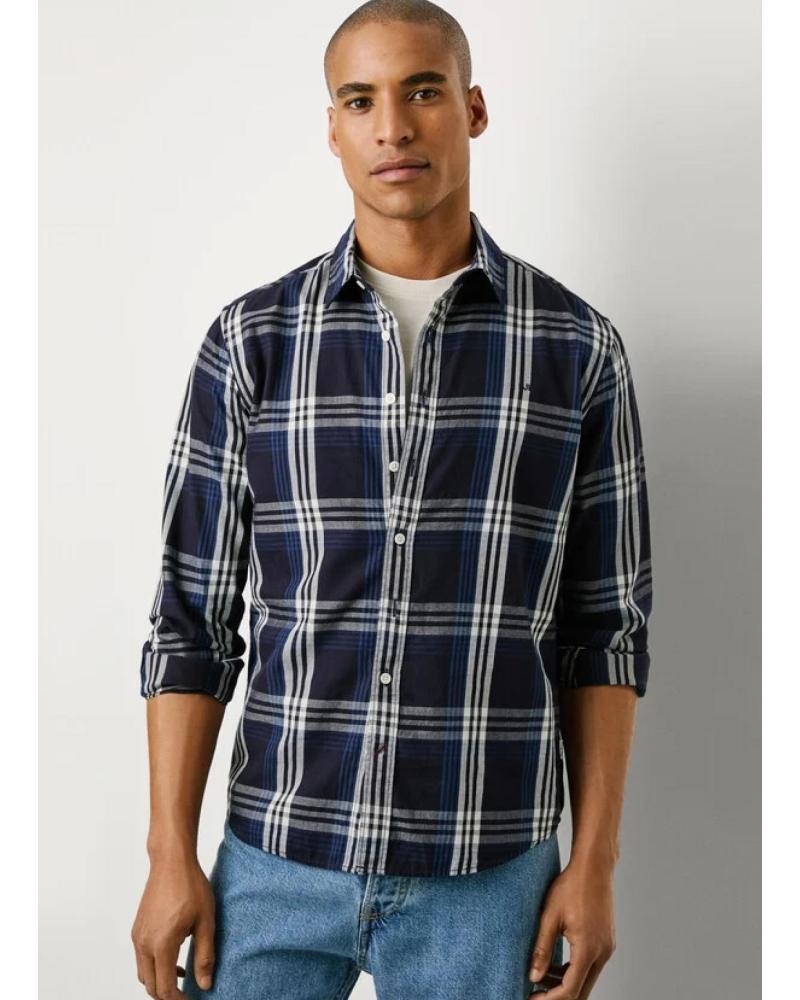CAMICIA A QUADRI PEPE JEANS PM3090824 BLU AZUL