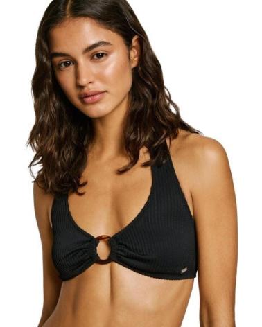 TOP BIKINI HALTER PEPE JEANS PLB10530 NERO NEGRO