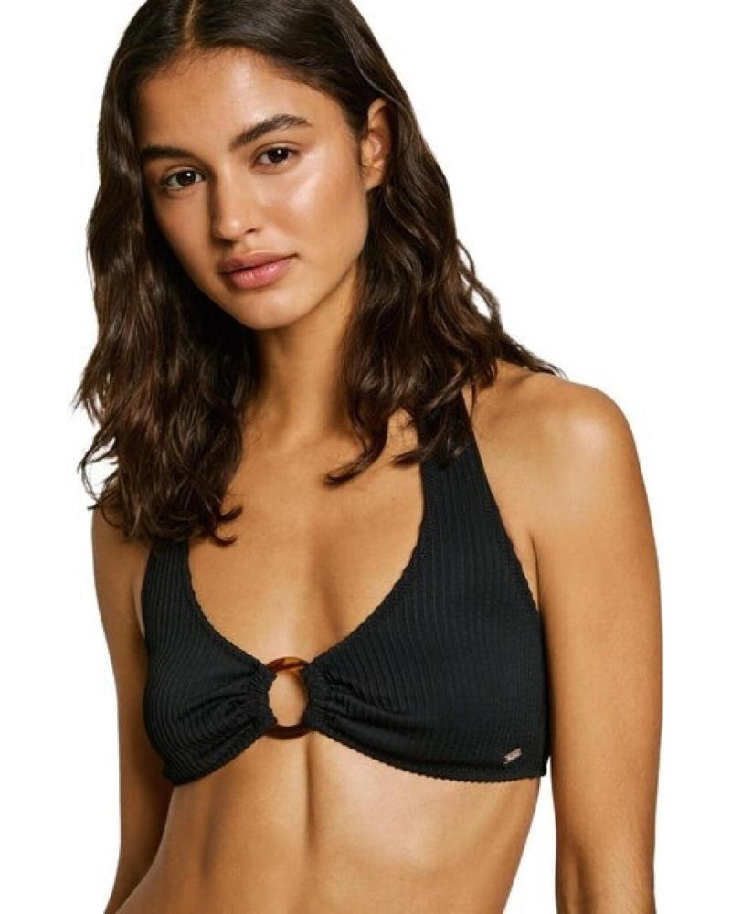 TOP BIKINI HALTER PEPE JEANS PLB10530 NERO NEGRO