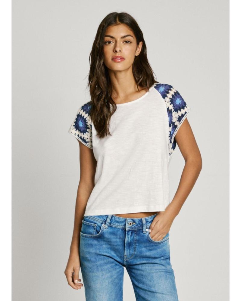 PEPE JEANS CAMISETAS DE CHICA PL506044 BLANCO
