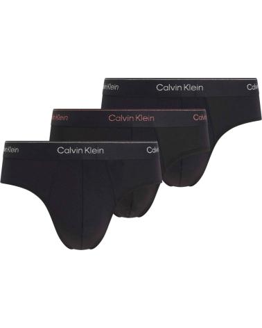 CALVIN KLEIN PACK 3 SLIPS NB4075AQ6A NEGRO NEGRO