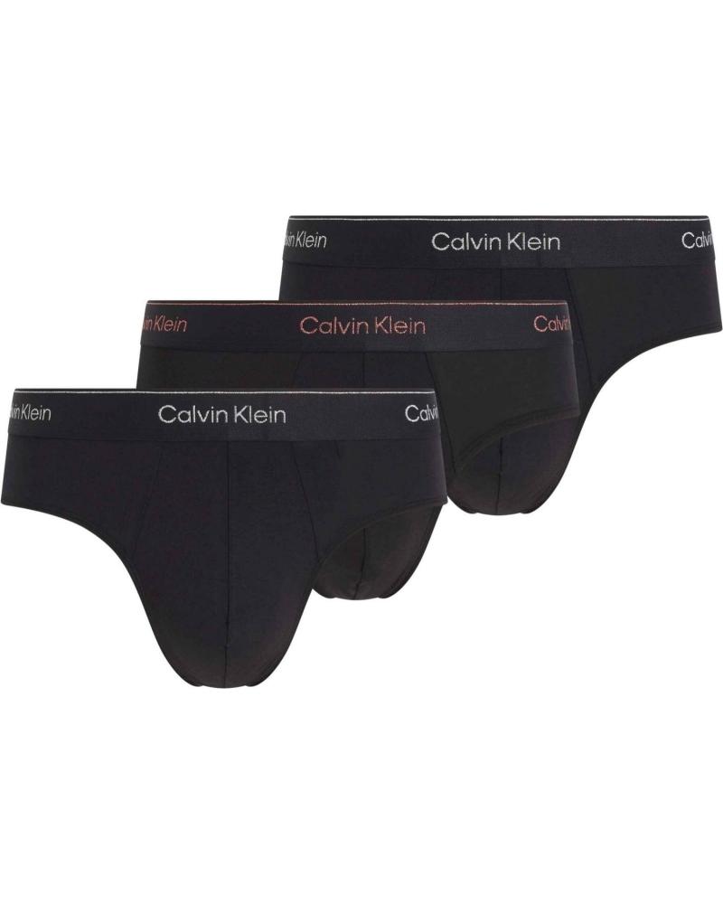 CALVIN KLEIN PACK 3 SLIPS NB4075AQ6A NEGRO NEGRO