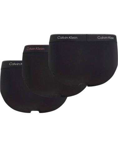 CALVIN KLEIN PACK 3 SLIPS NB4075AQ6A NEGRO NEGRO