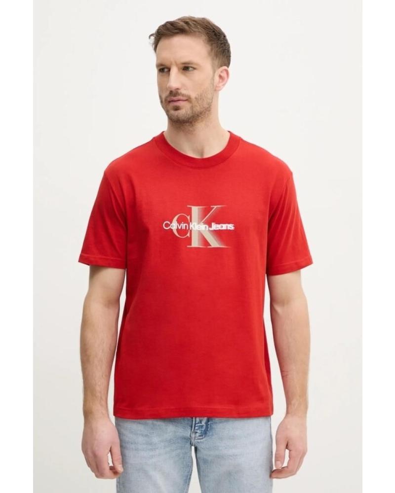 T-SHIRT CALVIN KLEIN COM LOGÓTIPO J30J327471 VERMELHA ROJO