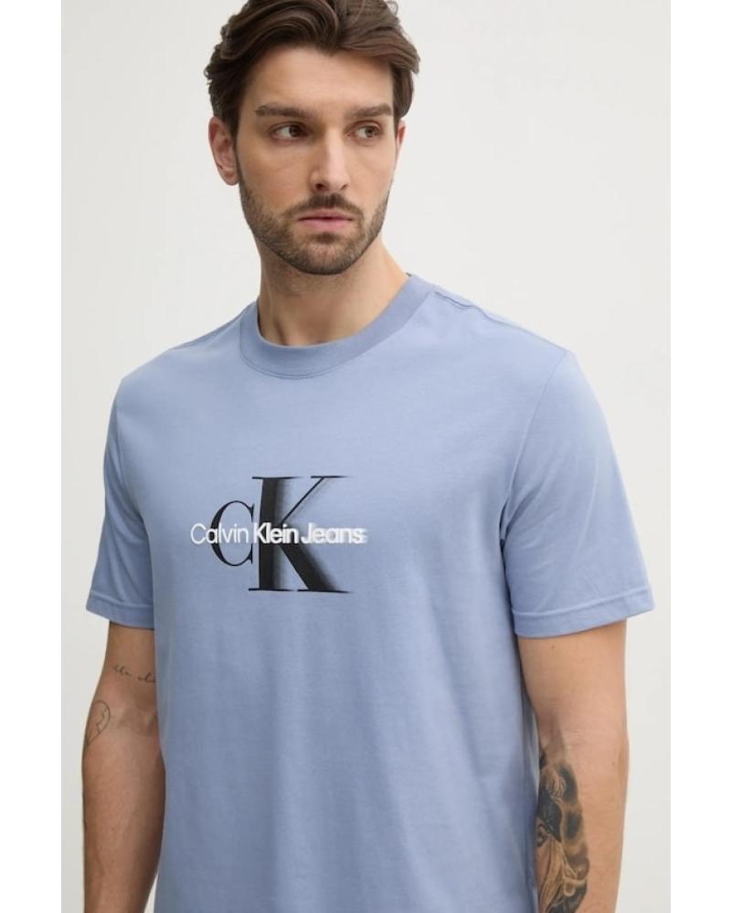 CAMISETA CALVIN KLEIN J30J327471 AZUL CLARO AZUL