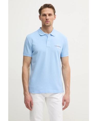 CALVIN KLEIN J30J325664 BLUE POLO SHIRT FOR MEN AZUL