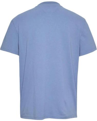 TOMMY HILFIGER T-SHIRT DM0DM20773 BLAU MIT TOMMY JEANS LOGO-PRINT AZUL