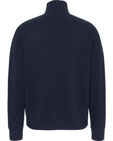 CAMISOLA TOMMY HILFIGER COM MEIO ZÍPER AZUL DM0DM20596 AZUL