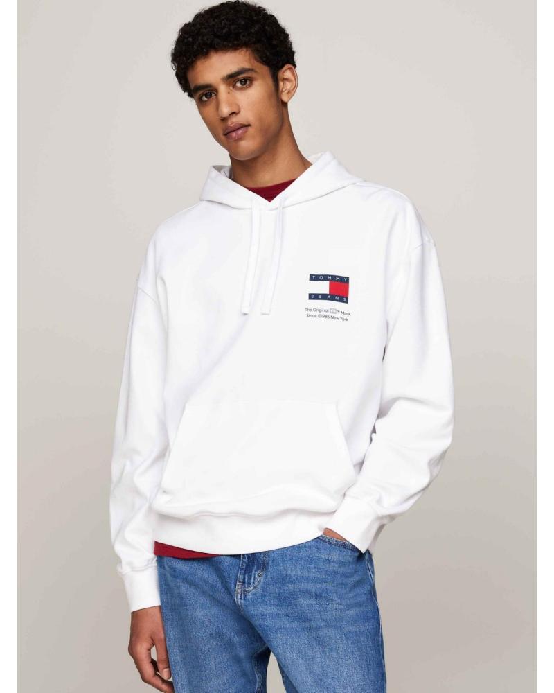 MOLETOM COM CAPUZ TOMMY HILFIGER DM0DM20500 BRANCO BLANCO