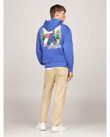 MOLETOM COM CAPUZ TOMMY HILFIGER DM0DM20500 AZUL AZUL
