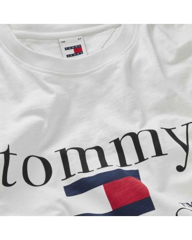 CAMISETA TOMMY HILFIGER DM0DM20080 BLANCA CON LOGO TOMMY JEANS BLANCO