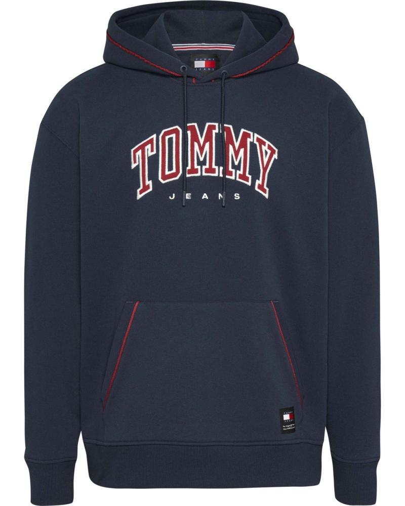 SWEAT COM CAPUZ TOMMY HILFIGER DM0DM19760 AZUL MARINHO AZUL