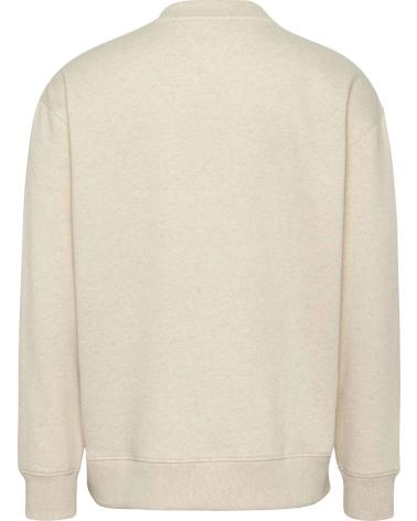 SWEATSHIRT TOMMY HILFIGER DM0DM19756 BLANC CASSÉ AVEC LOGO DRAPEAU BLANCO