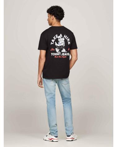 CAMISETA NEGRA TOMMY HILFIGER DM0DM19704 CON ESTAMPADO GRÁFICO NEGRO