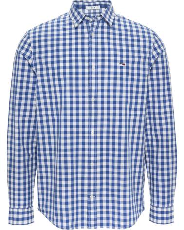 CAMISA CASUAL TOMMY HILFIGER DM0DM19655 A CUADROS AZULES AZUL