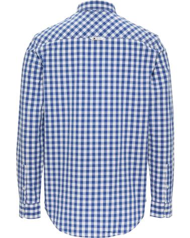 TOMMY HILFIGER DM0DM19655 BLUE PLAID CASUAL SHIRT AZUL