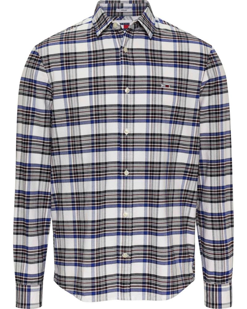 CAMISA CASUAL TOMMY HILFIGER DM0DM19648 A CUADROS MARRONES MARRóN