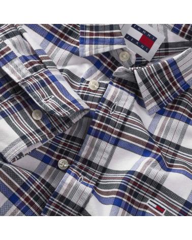 CAMISA CASUAL TOMMY HILFIGER DM0DM19648 A CUADROS MARRONES MARRóN