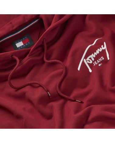 TOMMY HILFIGER SUDADERA CON CAPUCHA EN PARA HOMBRE ROJO
