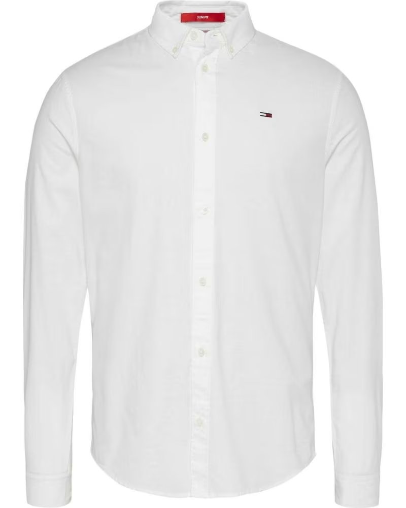 TOMMY JEANS Camisa Dm0Dm09594Ybr en blanco para hombre WHITE