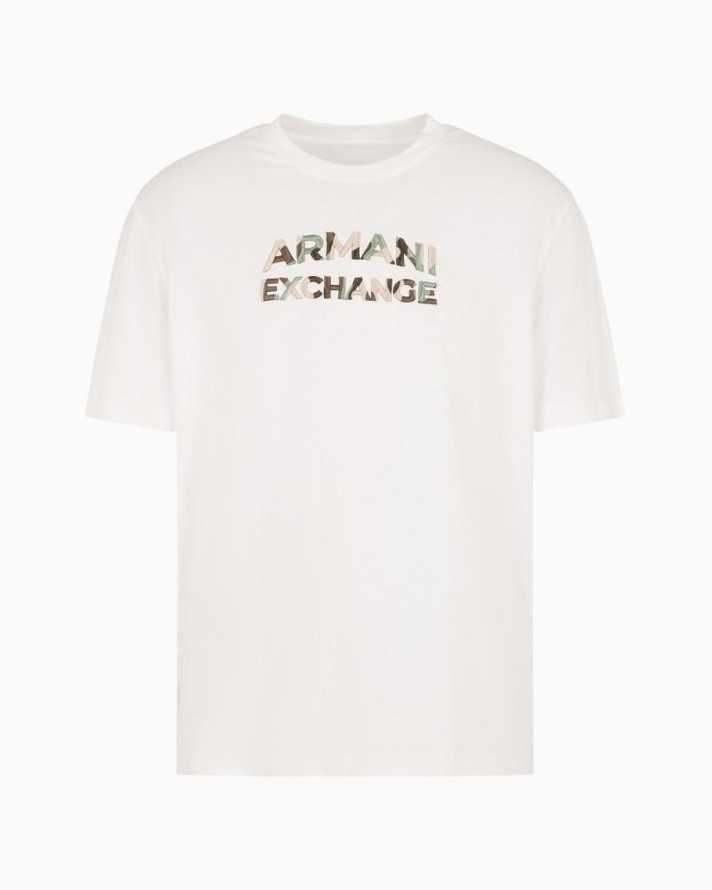 ARMANI EXCHANGE AX CAMISETAS DE CHICO 6DZTHCZJBYZ BLANCO