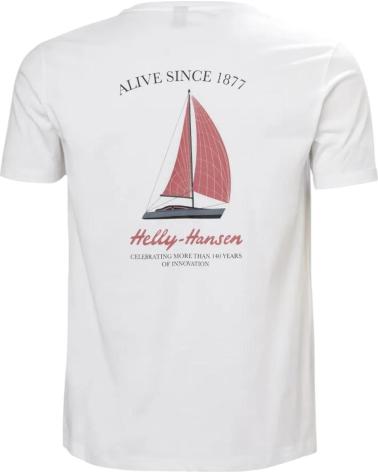 HELLY HANSEN 54061- CAMISETAS DE CHICO BLANCO