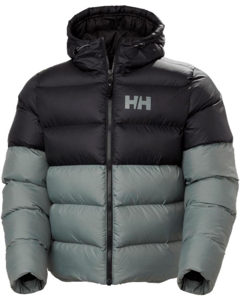 JAQUETA PUFFER HELLY HANSEN PRETA E CINZA MULTICOLOR