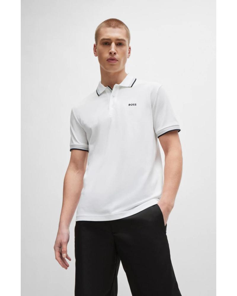 HUGO BOSS POLOS DE CHICO 50467344- BLANCO