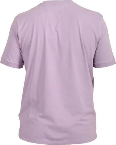 T-SHIRT HUGO BOSS 50447978 LILLA CON PATCH LOGO ROSSO MORADO