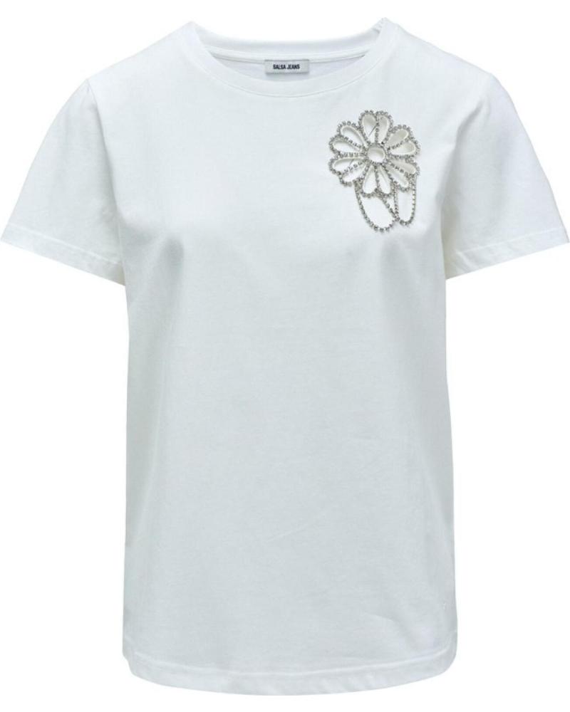 SALSA CAMISETAS DE CHICA 21009363 BLANCO