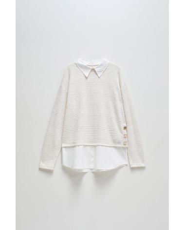 SALSA JERSEY DE CHICA 21009346- BLANCO