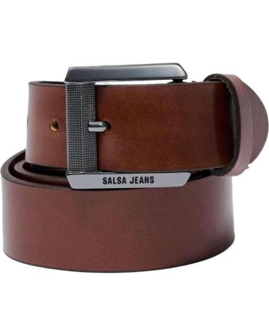 CINTURA IN PELLE SALSA 21009264 MARRONE MARRóN
