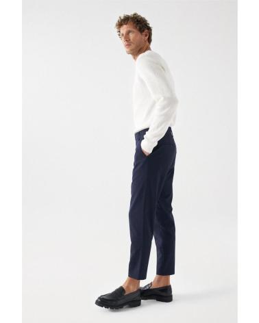 PANTALONI CHINO SALSA 21007885 BLU AZUL