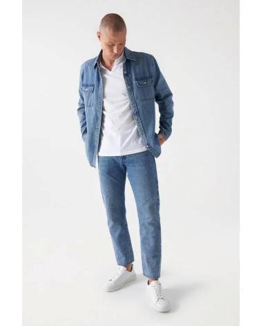 T-SHIRT BIANCA SALSA HENLEY 21007862 BLANCO