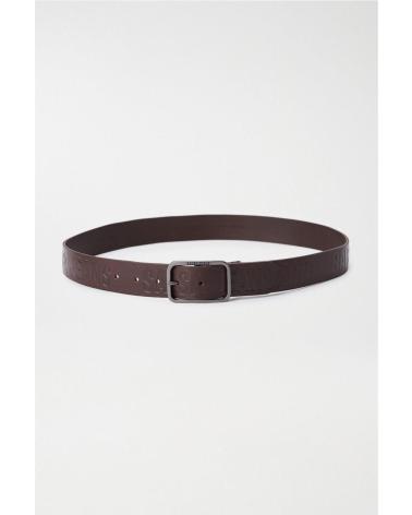 CINTURA SALSA IN PELLE MARRONE CON FIBBIA INCISA 21007653 MARRóN