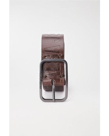 CINTURA SALSA IN PELLE MARRONE CON FIBBIA INCISA 21007653 MARRóN