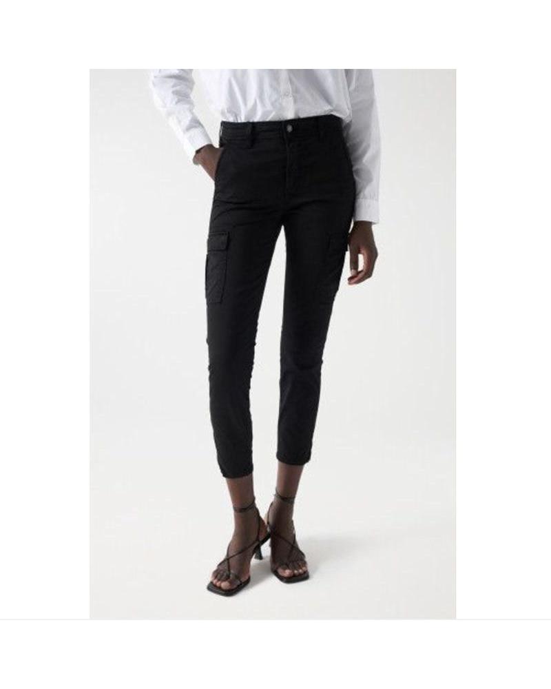 PANTALONI SALSA 21007052 CAVIGLIA NERI NEGRO